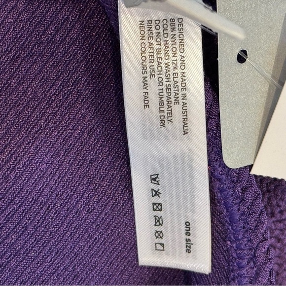 NWT Bond-Eye Imogen Dress in Purple Dahlia Shimmer - One Size - Picture 7 of 7